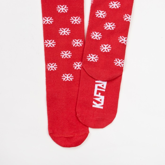 Колготки детские KAFTAN "Снежинки снежинки" 92-98 см, 2-3 года 80% хл, 17% п/а, 3%эл