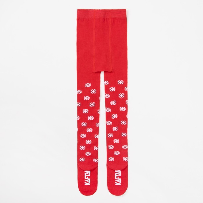 Колготки детские KAFTAN "Снежинки снежинки" 116-122 см, 6-7 лет 80% хл, 17% п/а,3%эл
