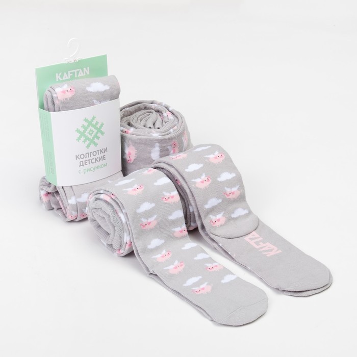 Колготки детские KAFTAN "В облаках" 104-110 см, 4-5 лет 80% хл, 17% п/а,3%эл