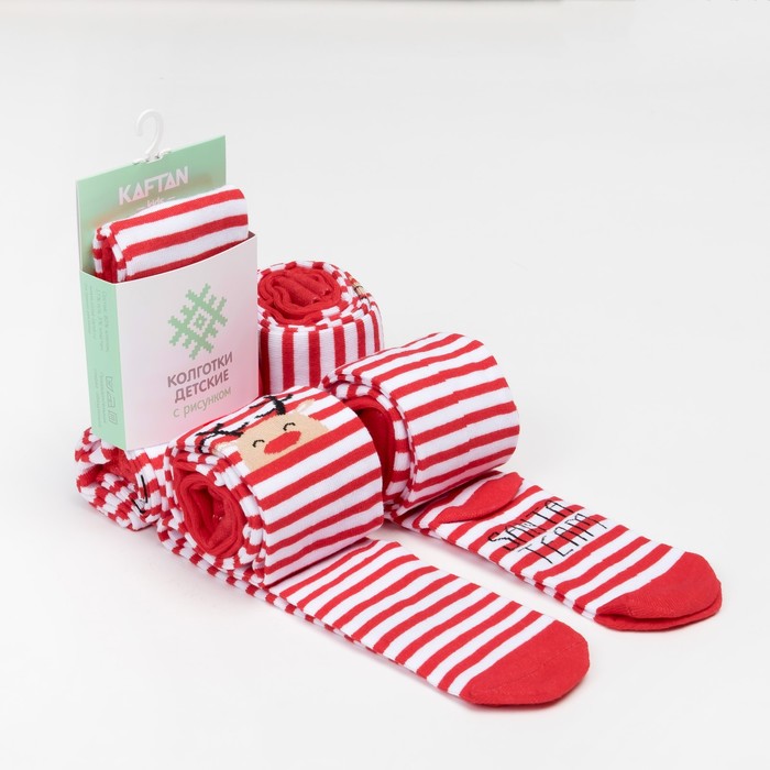 Колготки детские KAFTAN "Santa team" 104-110 см, 4-5 лет 80% хл, 17% п/а,3%эл