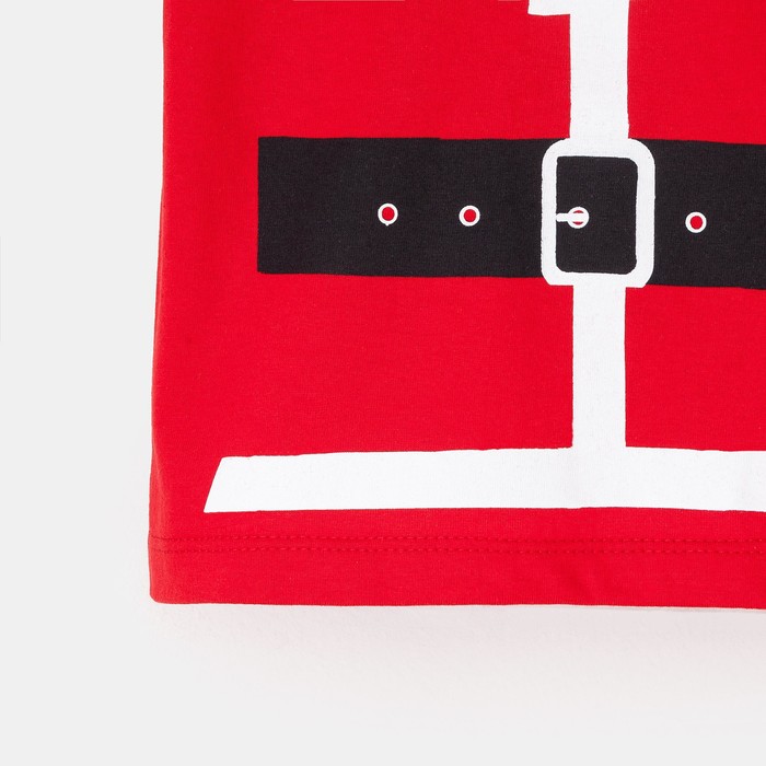 Футболка детская KAFTAN "Санта", рост 98-104 см (30), 3-4 года, 100% хлопок