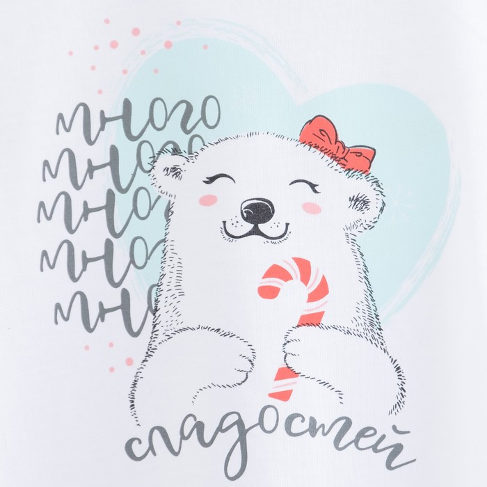 Футболка детская KAFTAN "Много сладостей", рост 98-104 см (30), 3-4 года, 100% хлопок