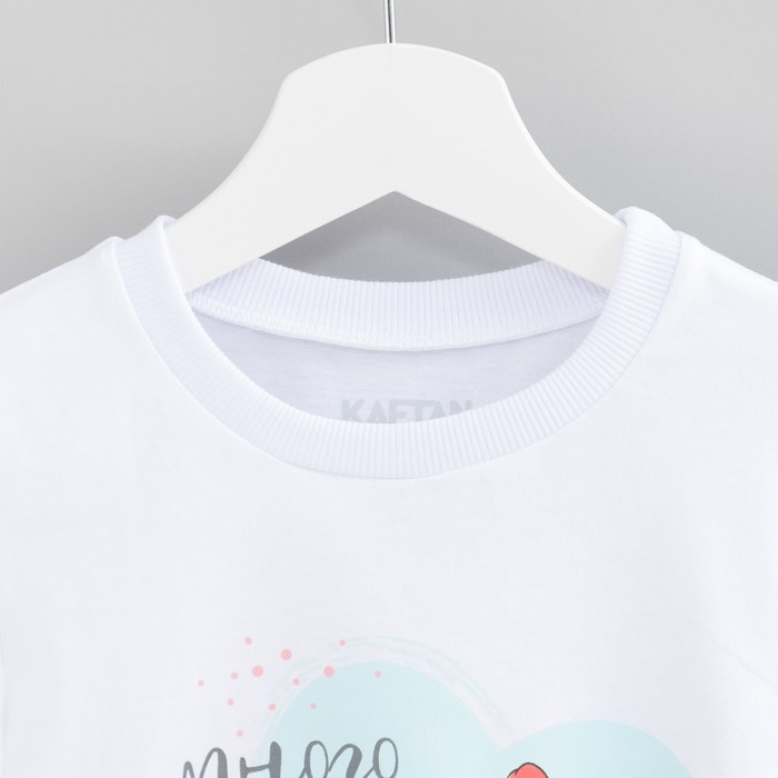 Футболка детская KAFTAN "Много сладостей", рост 110-116 см (32), 5-6 лет, 100% хлопок