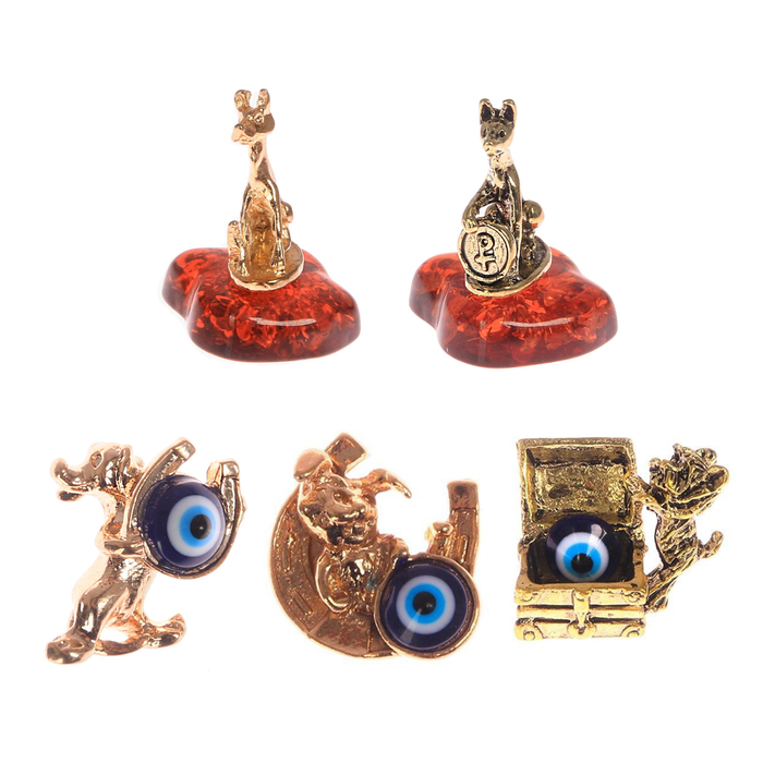 Кошельковая фигурка с камнем "Собака"МИКС