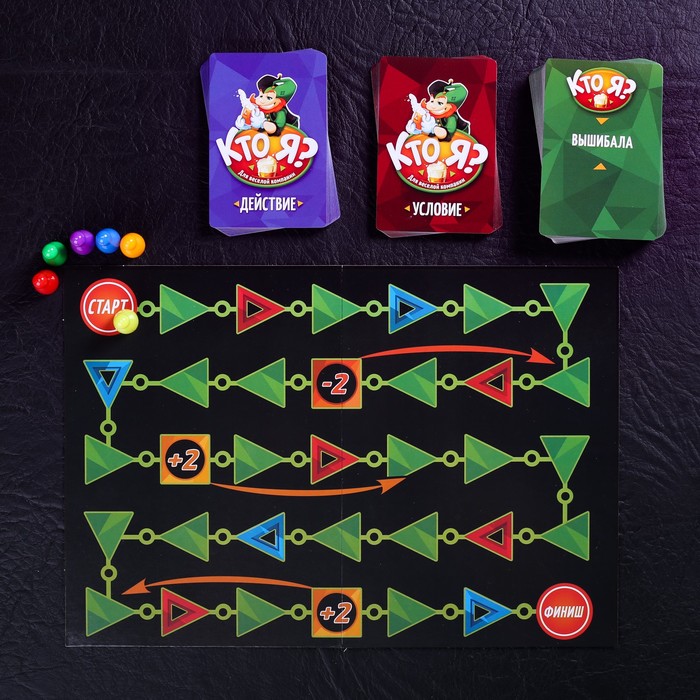 Игра настольная для веселой компании "Кто я?"