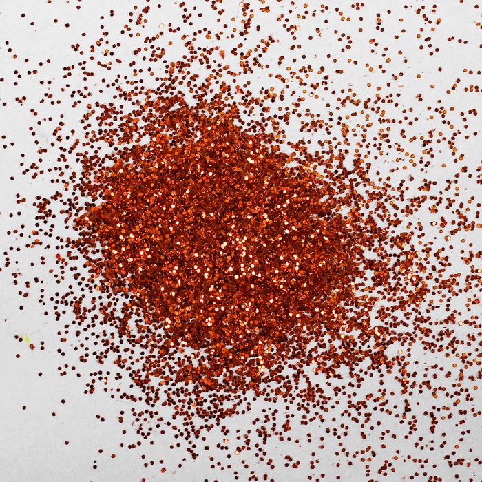 Наполнитель для шара, глиттер, блёстки, 0,4 мм, 500 г, цвет оранжевый