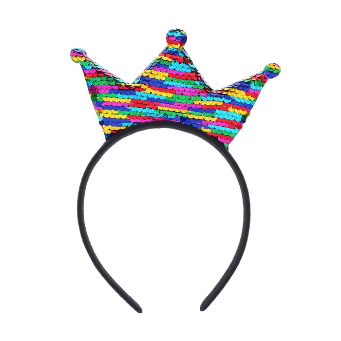 Карнавальный ободок "Корона" с пайетками