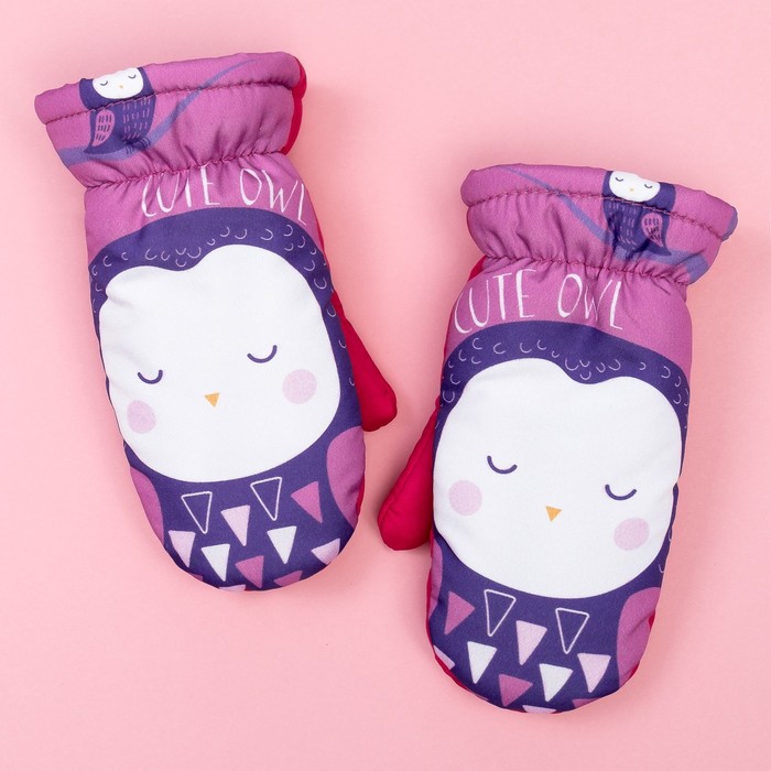 Варежки зимние KAFTAN "Сова"  5-6  лет