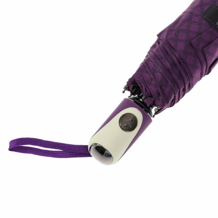 Зонт полуавтоматический "Сетка", R=50см, цвет фиолетовый
