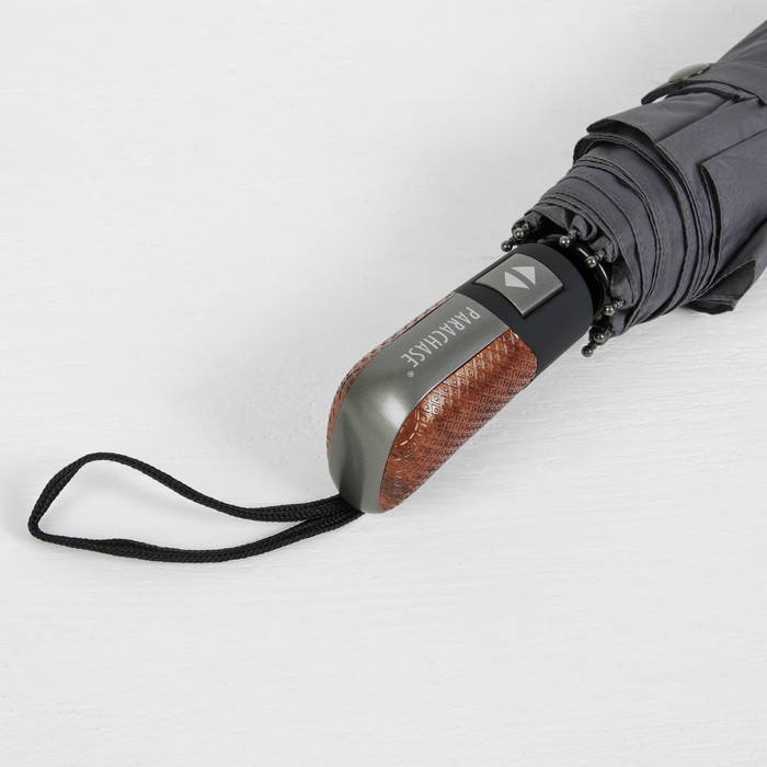 Зонт автоматический "Фактура", R=52см, цвет серый