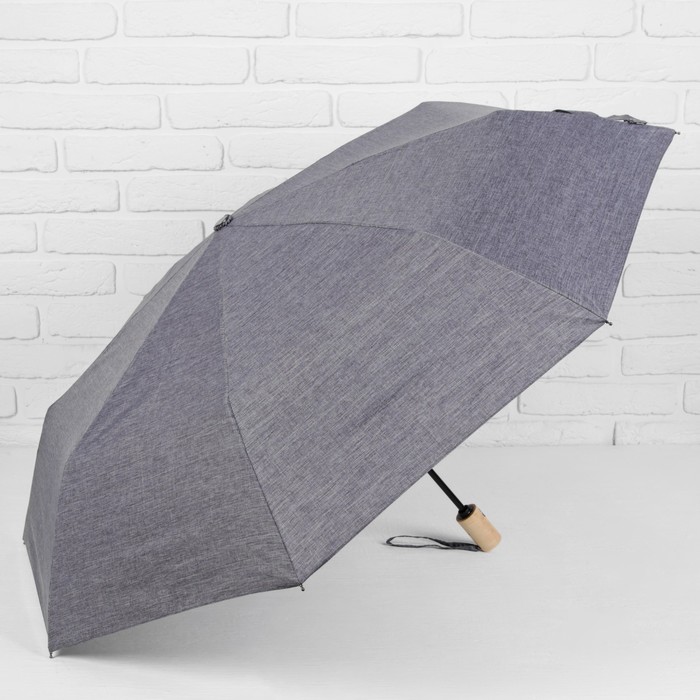 Зонт автоматический "Однотонный", R=52см, влагоотталкивающий, цвет синий