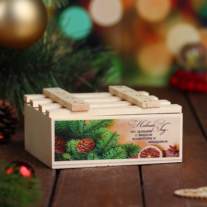 Набор свечей "Мандарин", 4 штуки в ящике, арома