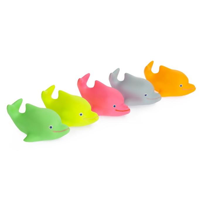 Резиновая игрушка "Дельфинёнок", МИКС