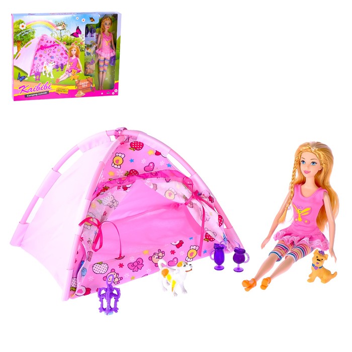 Кукла модель "Тоня" на природе, с аксессуарами