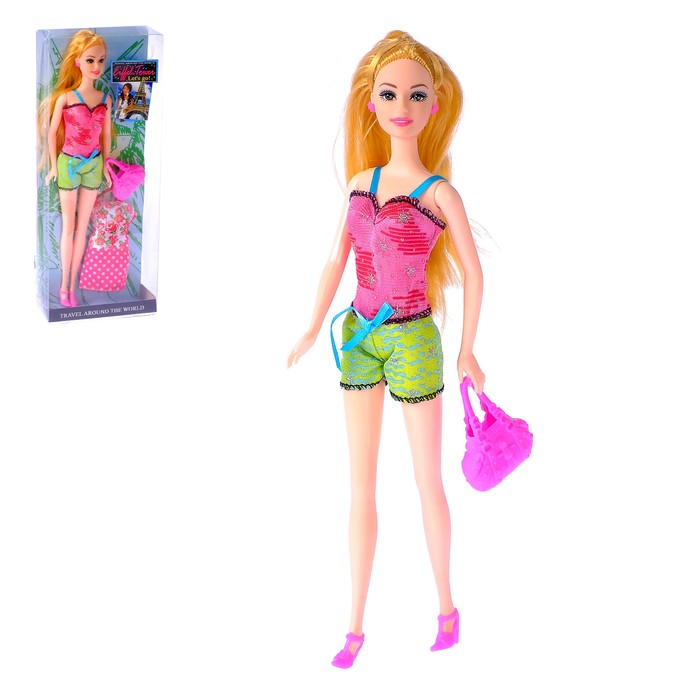 Кукла модель шарнирная "Фотосъёмки по миру Париж", МИКС