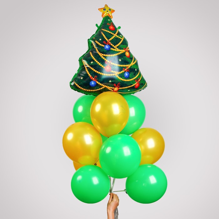 Фонтан из шаров "Новогодний", набор 12 шт.