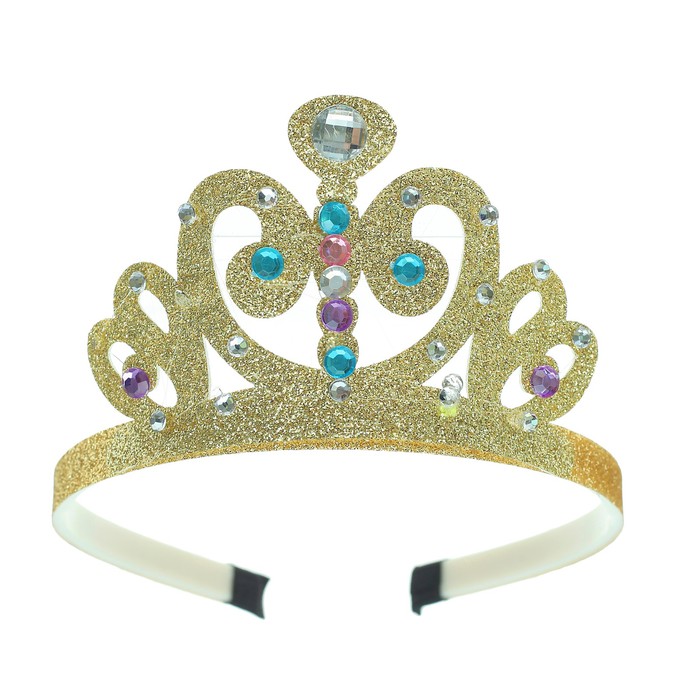 Корона на ободке "Принцесса", цвет золото
