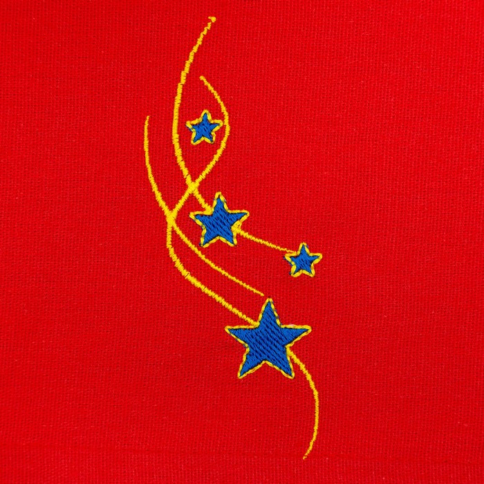 Дорожка "Этель" Звездопад 40*140, саржа, цв. Красный, 100% хл, 200 гр/м2