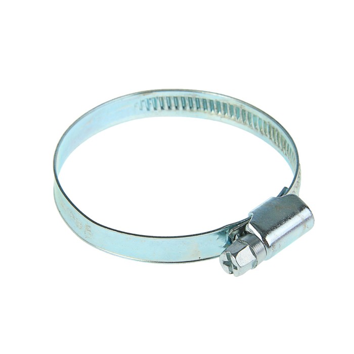 Хомут червячный, диаметр 40-60 мм, ширина ленты 9 мм, оцинкованный