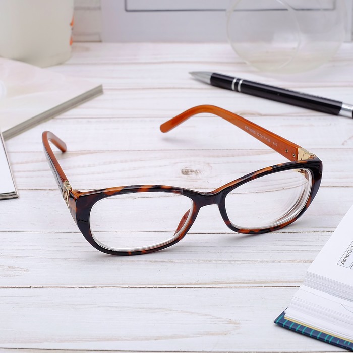 Очки "Овальные", оправа пластик, линза пластик, цвет МИКС, -4