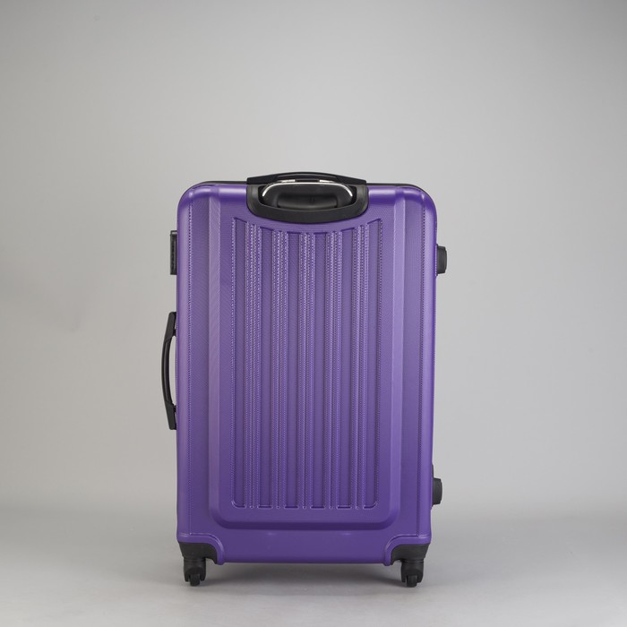 Чемодан большой "Сдвиг" 28", отдел на молнии, кодовый замок, 4 колеса, цвет фиолетовый