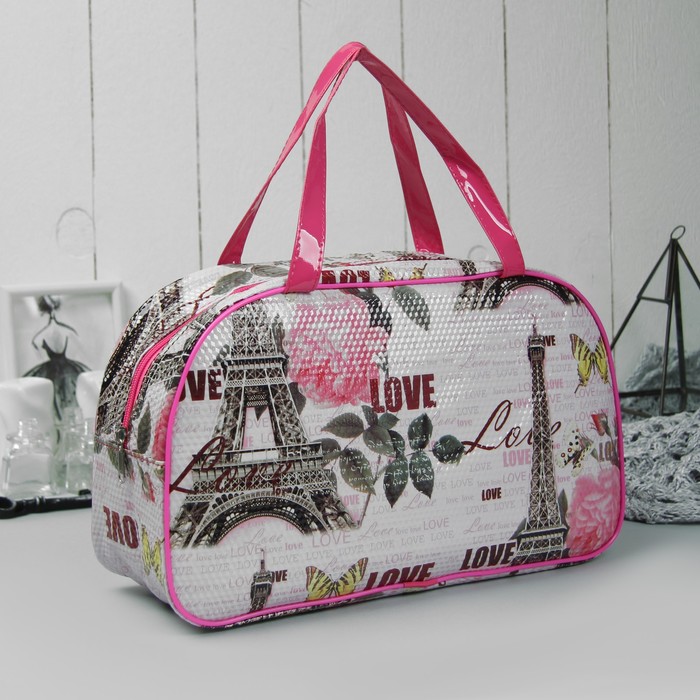 Сумка женская, отдел на молнии, ручки, цвет малиновый