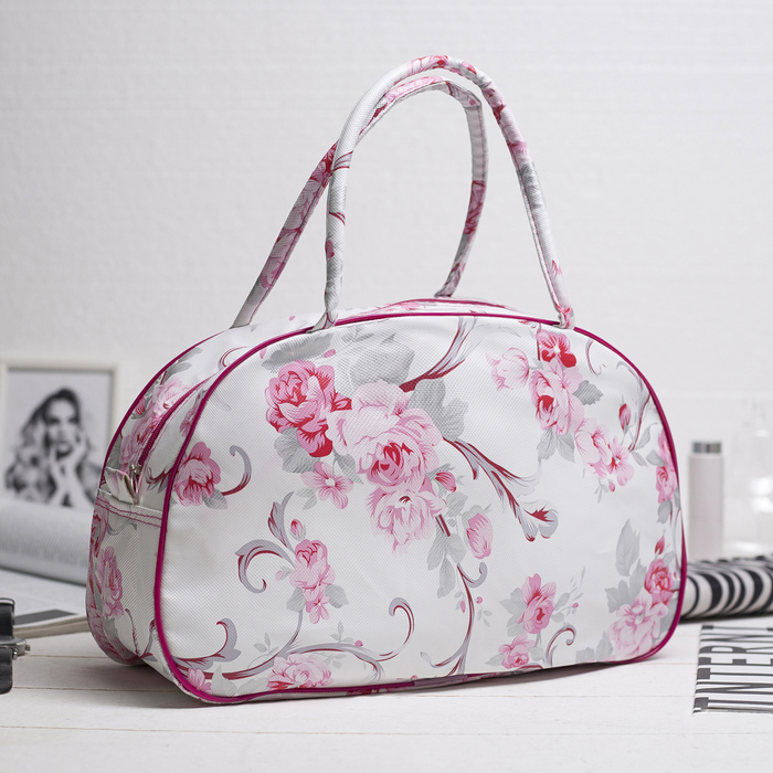 Сумка женская, отдел на молнии, ручки, цвет розовый