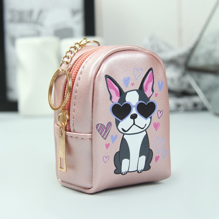 Кошелёк женский, отдел на молнии, кольцо, цвет золотой