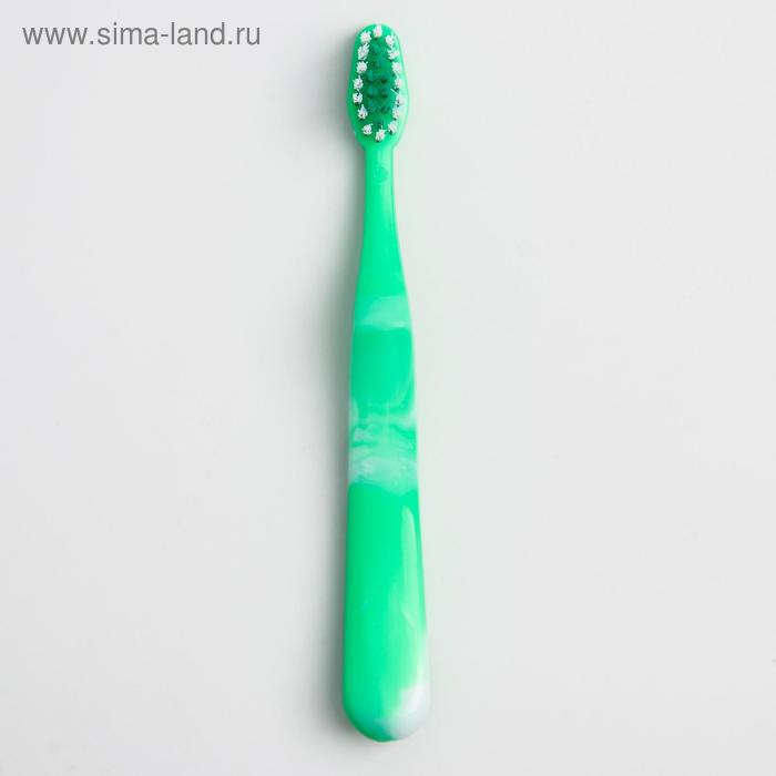 

Детская зубная щетка с мягкой щетиной, нейлон, цвет зелёный