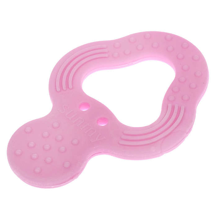 Прорезыватель силиконовый, цвет розовый