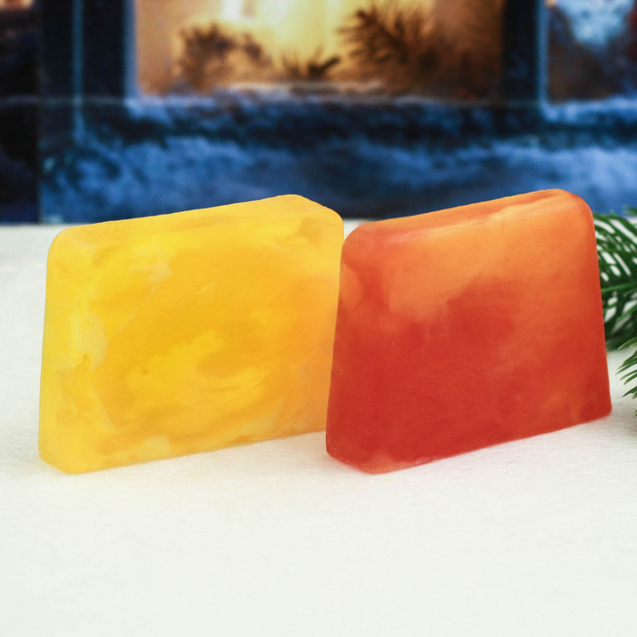 Мыло ручной работы "Чудесных мгновений в Новом году", 2 шт.