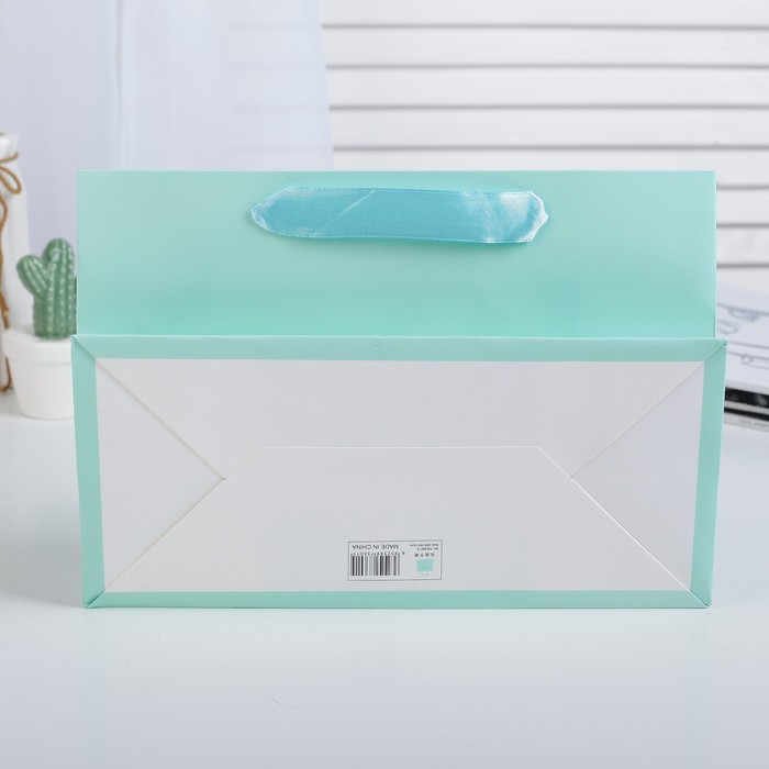 Пакет подарочный люкс, 26 х 12 х 18 см