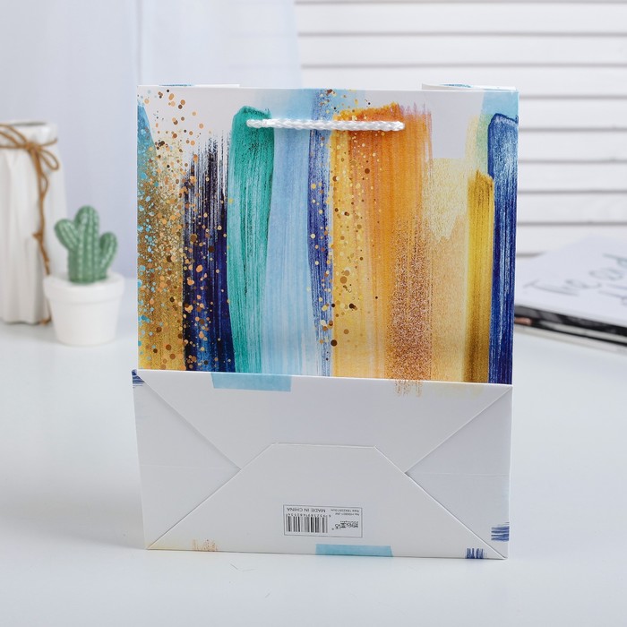 Пакет подарочный люкс, 18 х 10 х 23 см