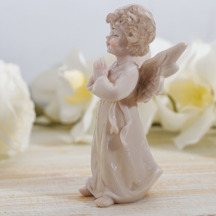 Сувенир полистоун лак "Ангел - молитва" 17х9х7,5 см
