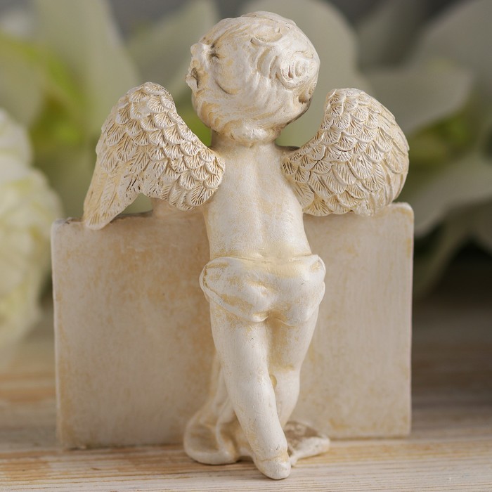 Сувенир полистоун "Ангел с книгой" 12,5х10,5х5 см