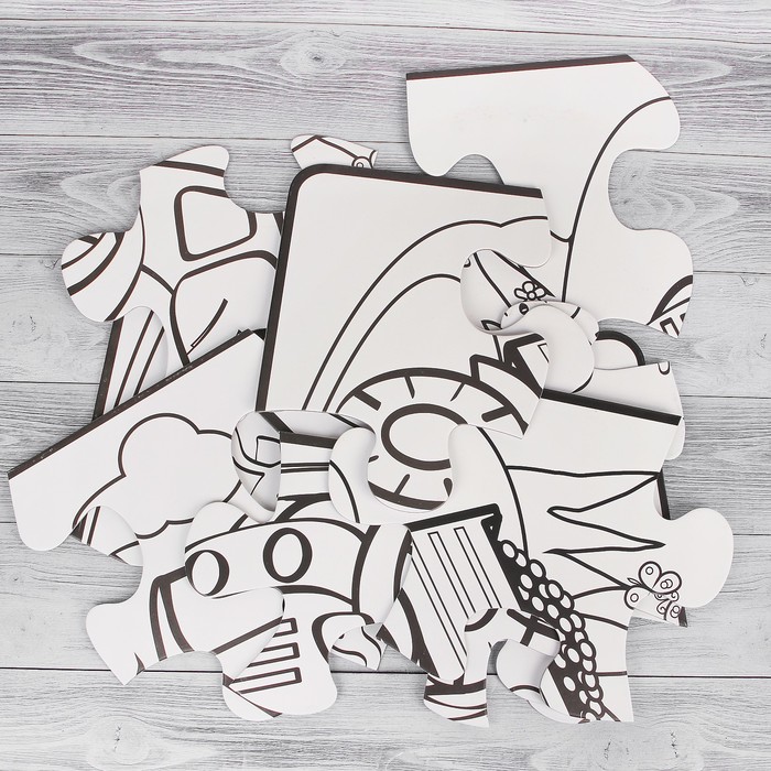 Раскраска-пазл 12 деталей "Самосвал" пастель 18 шт, размер собранного 87 на 53,3 см