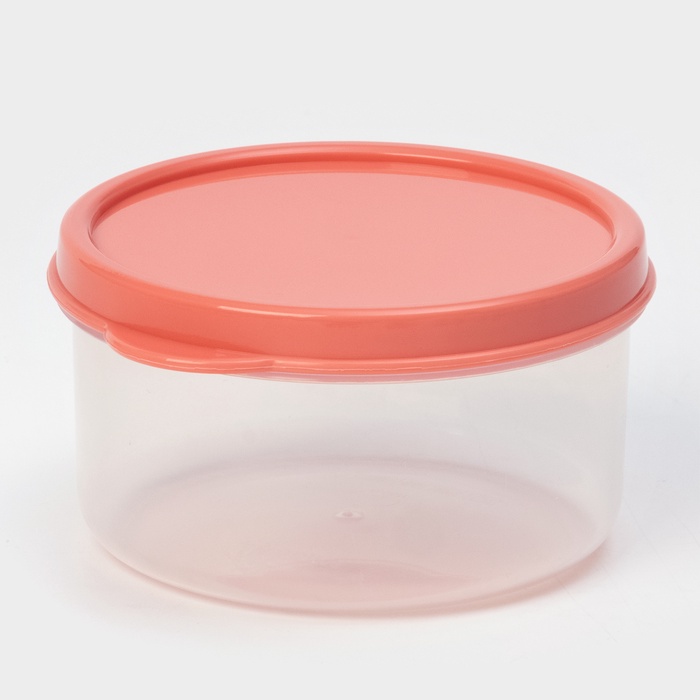 Контейнер пищевой 150 мл, цвет коралловый