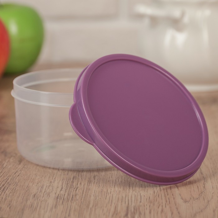 Контейнер пищевой 300 мл, цвет фиолетовый