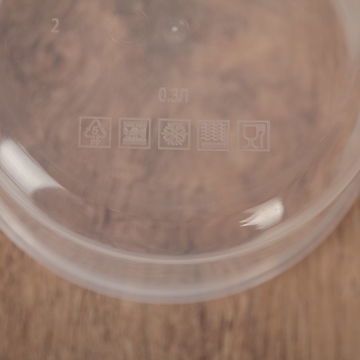 Контейнер пищевой 300 мл, цвет коралловый