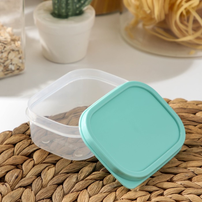 Контейнер пищевой 150 мл, цвет бирюзовый