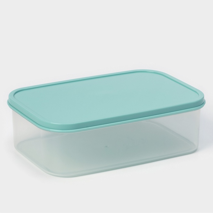 Контейнер пищевой 1,2 л, цвет бирюзовый
