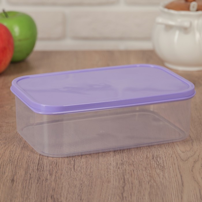 Контейнер пищевой 1,2 л, цвет сиреневый