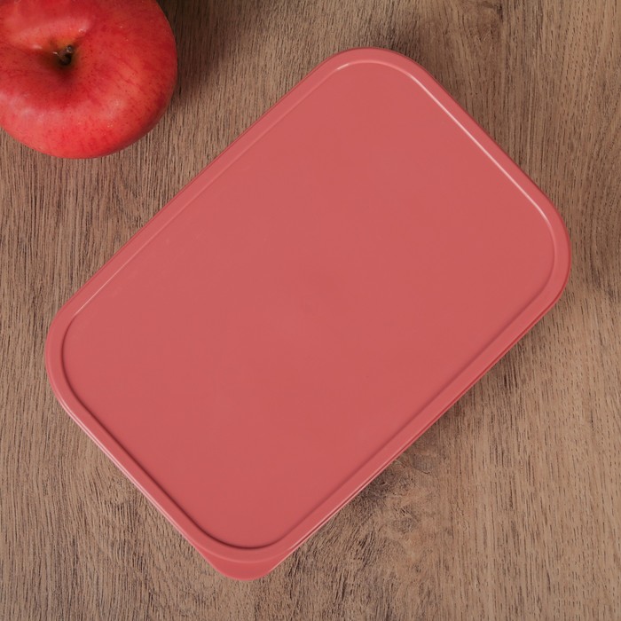 Контейнер пищевой 1,2 л, цвет коралловый