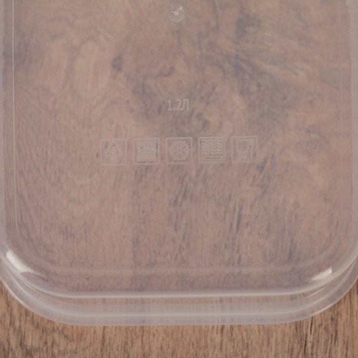 Контейнер пищевой 1,2 л, цвет коралловый