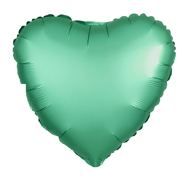 Шар фольгированный 18" сердце, цвет бирюзовый