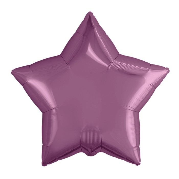Шар фольгированный 21", звезда, цвет пурпурный