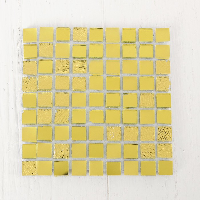 Мозаика стеклянная на клеевой основе №23, цвет золотой