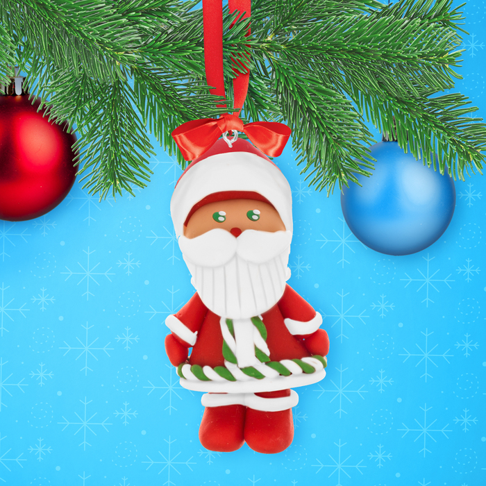 Набор для лепки новогодней фигурки "Дед Мороз" из полимерной глины