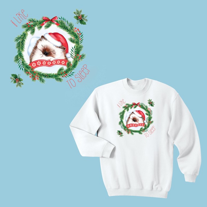 Термонаклейка для декорирования текстильных изделий I Like to sleep, 15 х 15 см