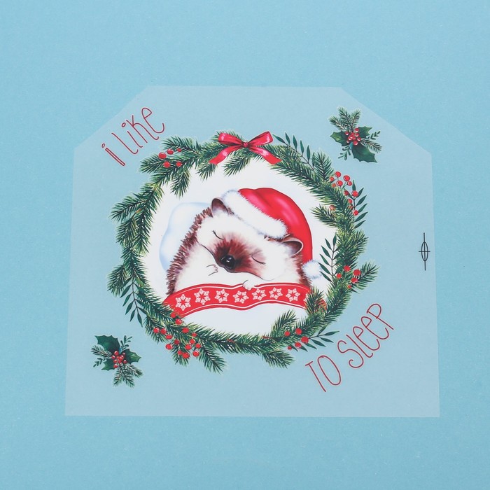 Термонаклейка для декорирования текстильных изделий I Like to sleep, 15 х 15 см